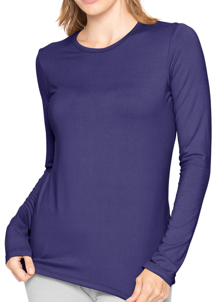 Women’s Oh So Soft Long Sleeve Shirt Base Layer Under Scrubs