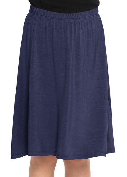 Youth Girl's Flowy A-Line Skirt Knee Length