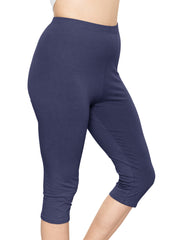 Women's and Plus Size High Rise Knee Leggings