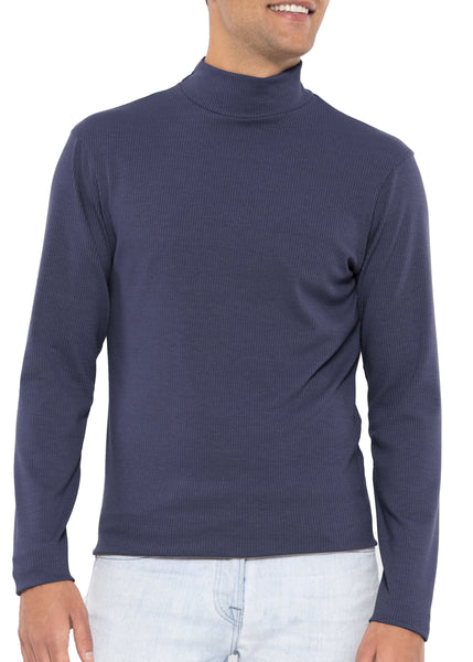 Men's Oh So Soft Mock Neck Long Sleeve Shirt Perfect for Casual Wear, Stylish, Classic Fit