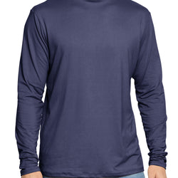 Men's Oh So Soft Mock Neck Long Sleeve Shirt Perfect for Casual Wear, Stylish, Classic Fit