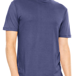 Men’s Oh So Soft Luxe Mock Neck Turtleneck Short Sleeve Shirt Casual Pullover Top