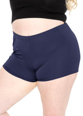 Women's Plus Size Nylon/Spandex Booty Shorts