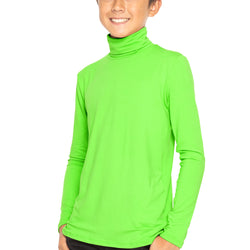 Oh So Soft Boy's Long Sleeve Poly Spandex Turtleneck