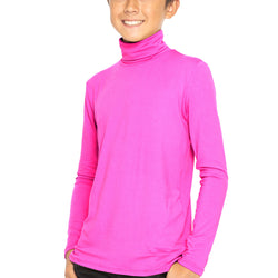 Oh So Soft Boy's Long Sleeve Poly Spandex Turtleneck