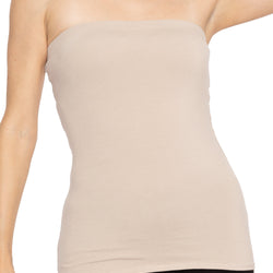 Women's & Plus Long Length Tube Top