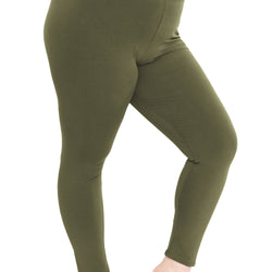 Women's Plus Size Full Length Cotton Leggings