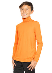 Oh So Soft Boy's Long Sleeve Poly Spandex Turtleneck More Colors