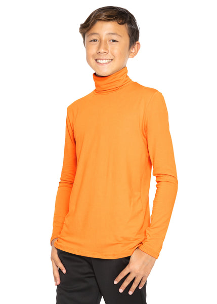 Oh So Soft Boy's Long Sleeve Poly Spandex Turtleneck