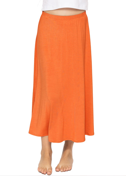 Youth Girl's Flowy A-Line Skirt Ankle Length