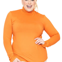 Women's Plus Size and Regular Long Sleeve Turtleneck