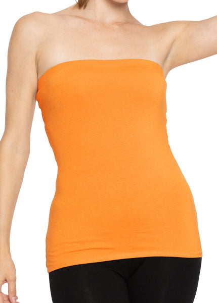 Women's & Plus Long Length Tube Top