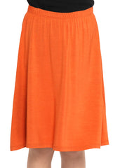 Youth Girl's Flowy A-Line Skirt Knee Length More Colors