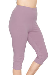 Women's and Plus Size High Rise Knee Leggings