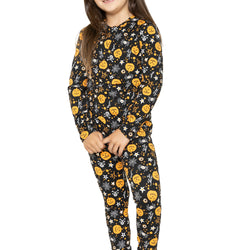 Oh So Soft Youth Girl's Long Sleeve Crew and Leggings Set, Includes Top and Bottom PRINTS