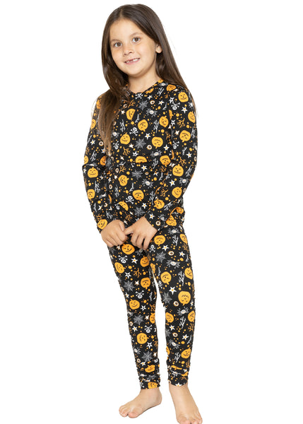 Oh So Soft Youth Girl's Long Sleeve Crew and Leggings Set, Includes Top and Bottom PRINTS