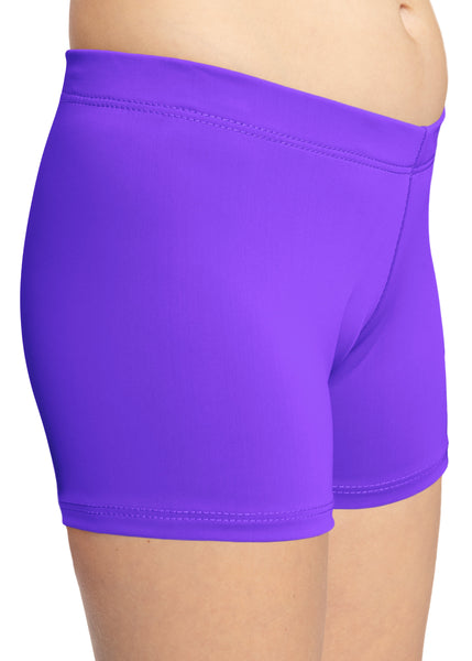 Girl's Nylon Spandex Stretch Booty Shorts