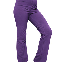 Girl's Cotton High Rise Everyday Straight Leg Yoga Pants – Youth Sizes for Little to Big Kids