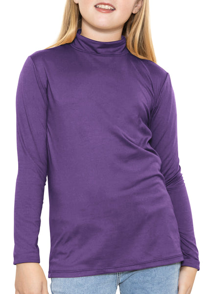 Youth Girl’s Oh So Soft Long Sleeve Mock Neck Top