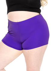 Women's Plus Size Nylon/Spandex Booty Shorts