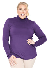 Women's Plus Size Slim Fit Turtleneck