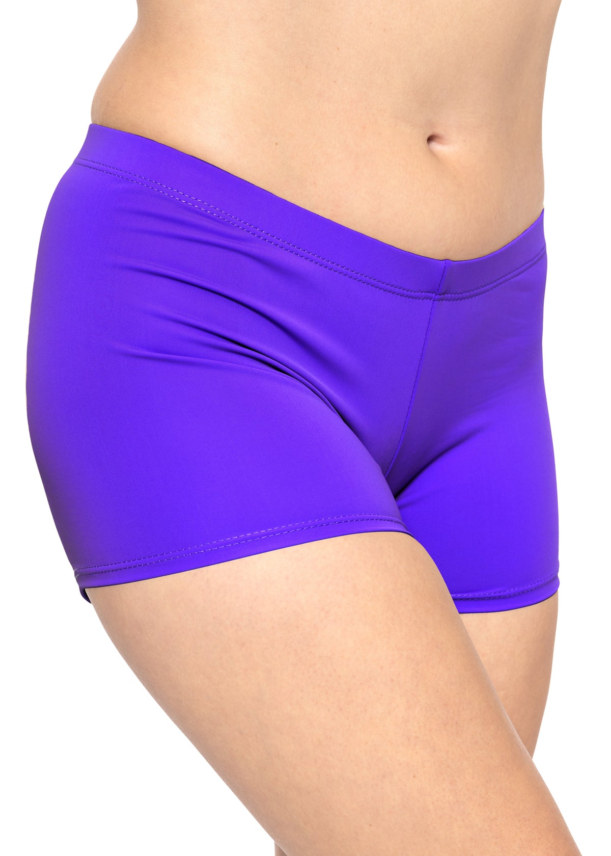 Women's and Plus Size Nylon Booty Shorts More Colors
