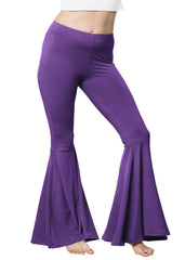 Women’s Plus Size Oh So Soft Pull On Stretchy Bell Bottom Flare Pants