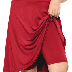 Girl's A-Line Skirt with Built-in Shorts