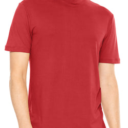 Men’s Oh So Soft Luxe Mock Neck Turtleneck Short Sleeve Shirt Casual Pullover Top