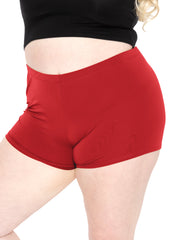 Women's Plus Size Nylon/Spandex Booty Shorts