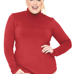 Women's Plus Size and Regular Long Sleeve Turtleneck