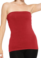 Women's & Plus Long Length Tube Top Even More Colors