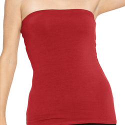 Women's & Plus Long Length Tube Top