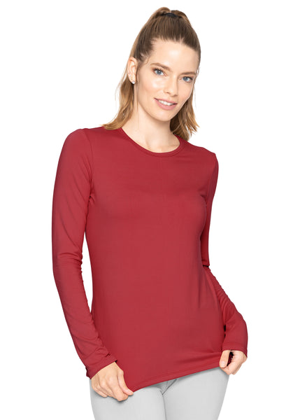 Women's and Plus Oh So Soft Long Sleeve Crew Neck Top