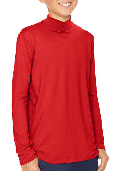 Youth Boy’s Oh So Soft Long Sleeve Mock Neck Top