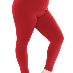 Women's Plus Size Full Length Cotton Leggings