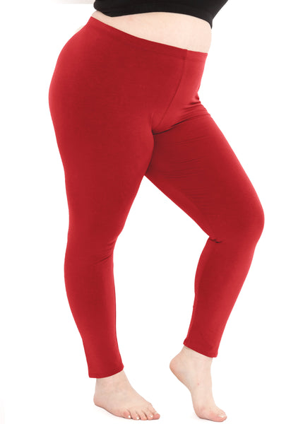 Women's Plus Size Full Length Cotton Leggings
