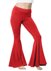 Women’s Plus Size Oh So Soft Pull On Stretchy Bell Bottom Flare Pants