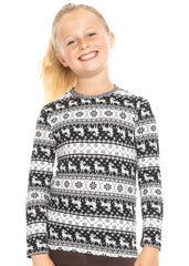 Youth Girl's Oh So Soft Long Sleeve Crew Neck Top Prints More Colors