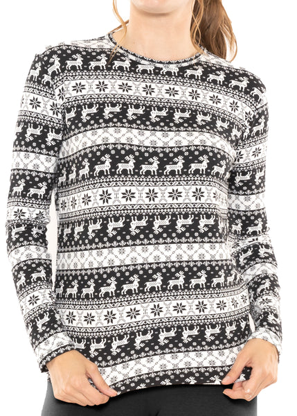 Women's and Plus Oh So Soft Long Sleeve Crew Neck Top