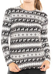 Women's and Plus Oh So Soft Long Sleeve Crew Neck Top More Colors