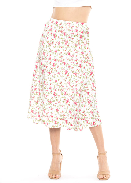 Women's Midi A-Line Flowy Skirt