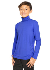 Oh So Soft Boy's Long Sleeve Poly Spandex Turtleneck More Colors