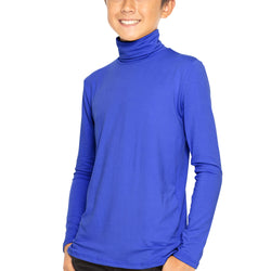 Oh So Soft Boy's Long Sleeve Poly Spandex Turtleneck