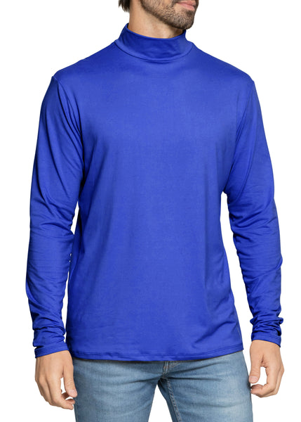 Men's Oh So Soft Mock Neck Long Sleeve Shirt Perfect for Casual Wear, Stylish, Classic Fit