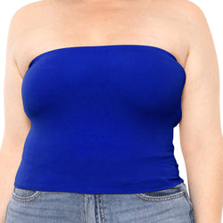 Women's Regular and Plus Size Crop Tube Top