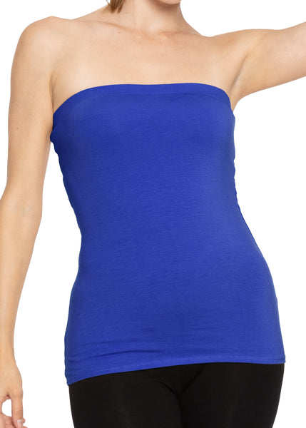 Women's & Plus Long Length Tube Top