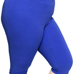 Women's and Plus Size Knee-Length Cotton Leggings