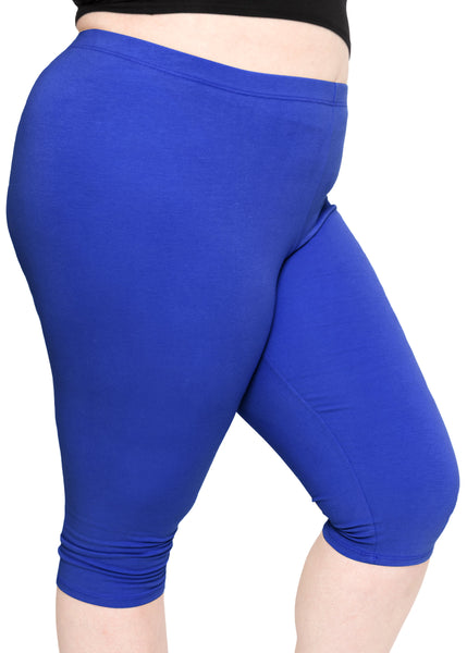 Women's and Plus Size Knee-Length Cotton Leggings