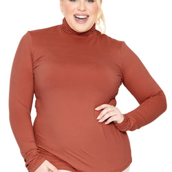 Women's Plus Size and Regular Long Sleeve Turtleneck
